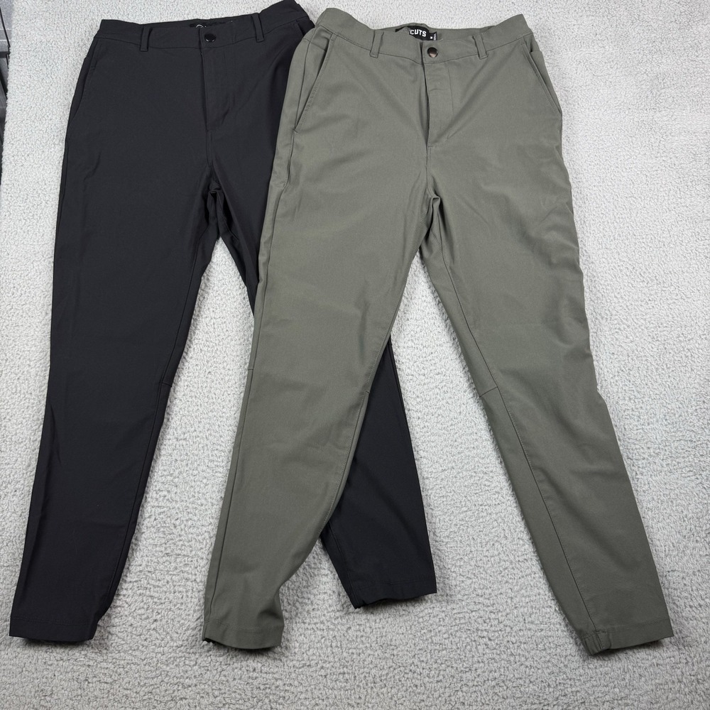 Cuts Pants Men Medium AO Jogger Tapered Stretch Performance Outdoor 2 Pair